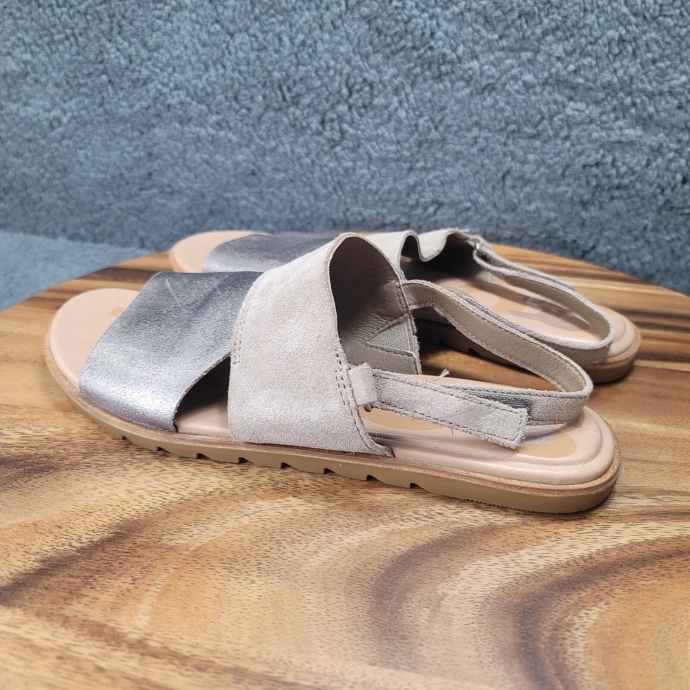 Sorel Shoes Gold Beige Sandals Womens Size 8‎ Flats Adjustable Strap Open Toe - Picture 6 of 12